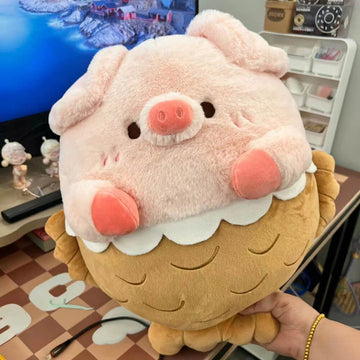 Adorable Taiyaki Pig Stuffed Animal Plush Toy, Mixed Plushies